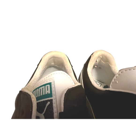 Puma Liga L Black White Gum Leather Suede Sneakers 342483 03 Mens 9 Womens 10.5 - Picture 6 of 7